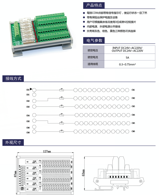 分路保护模块FTB72-6COM